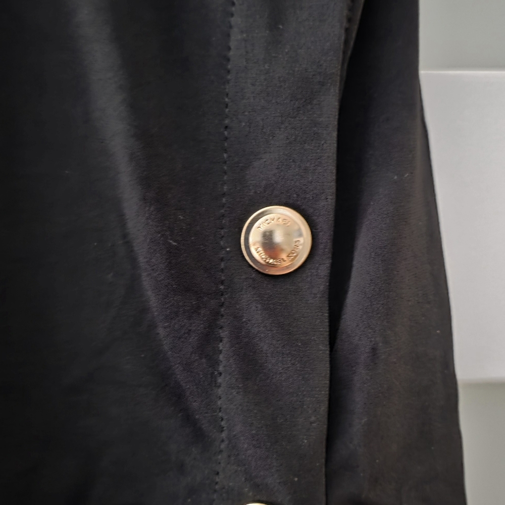 Michael Kors Elegant Black Jumpsuit with Gold Accents - Picture 3 of 5